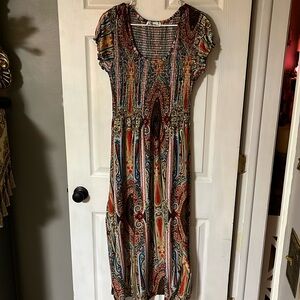 Smocked Lapogee Dress Size‎ Medium Knee Length